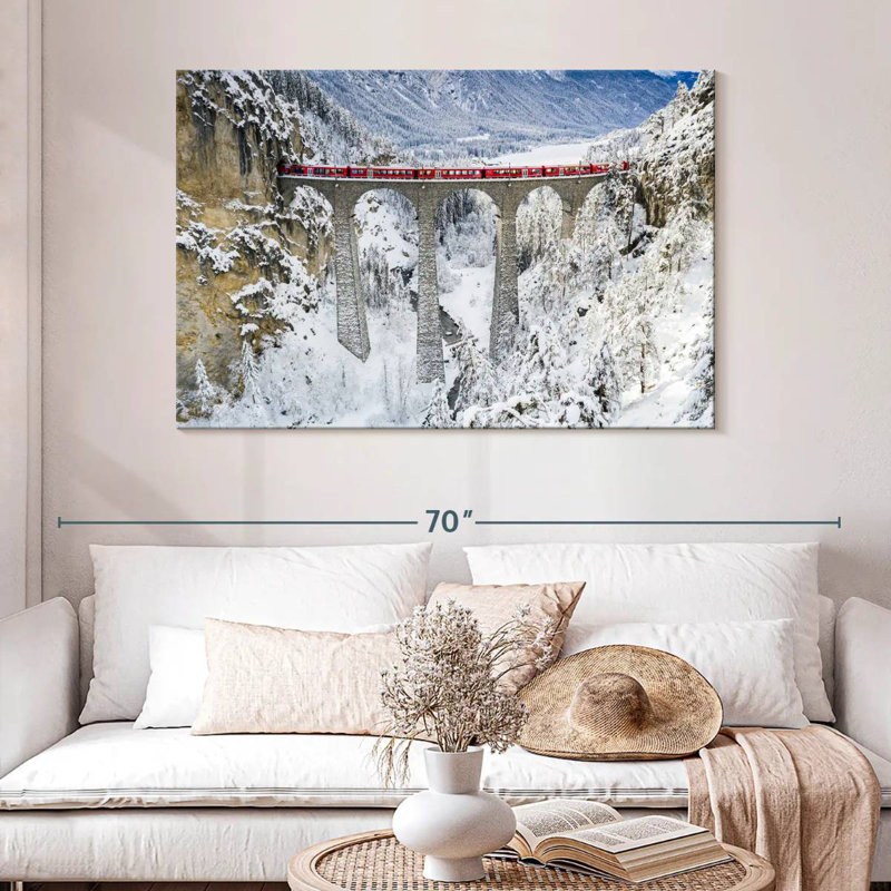 Viaduc Kavia Snowy Landwasser, H 32 po x l 48 po