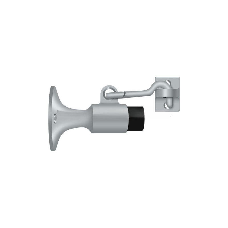 Door Stop, Brushed Chrome