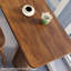 Table de bar rectangulaire rétro en bois massif brun-607763289