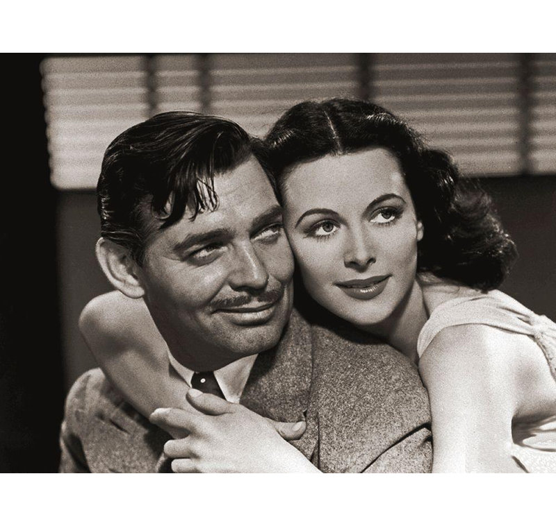 Art sur toile tendue avec galerie d'archives Latitude Latitude® Hollywood, Clark Gable (64_487181), H 36 po x l 46 po