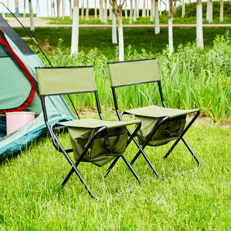 Ensemble de chaises pliantes Attenborough, Vert