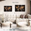 «World Map Aged World Map XXXIV», ensemble de 3 pièces sur toile par Finnian P-93061385