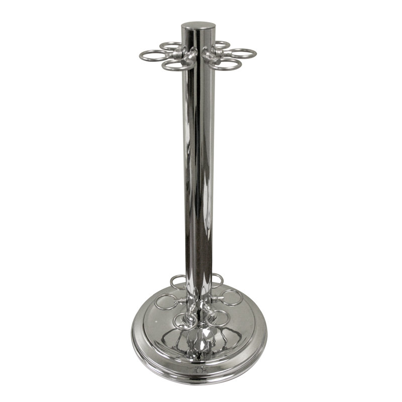 Z-Lite Metal Pool Cue Rack, Chrome