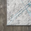 Tapis gris / turquoise Reider-502302515