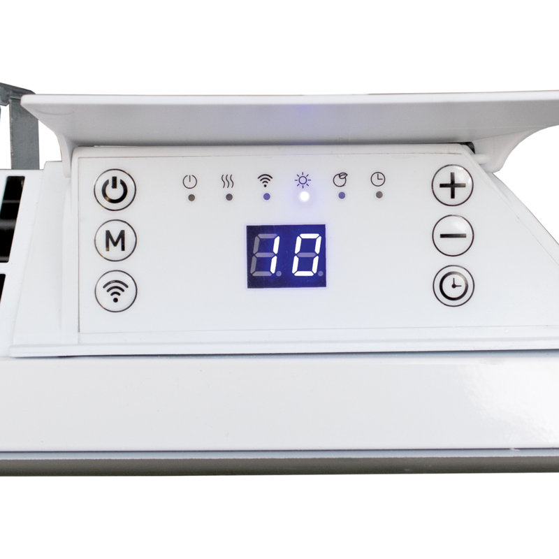 Igenix 2000W Smart Glass Panel Heater Black, White