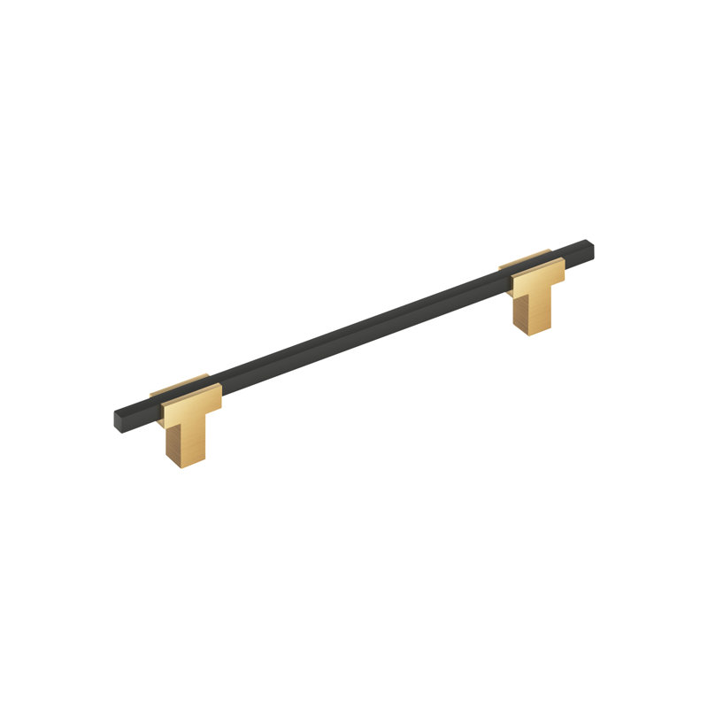 Poignée barre Urbanite, 7 9/16", Champagne Bronze/Matte Black