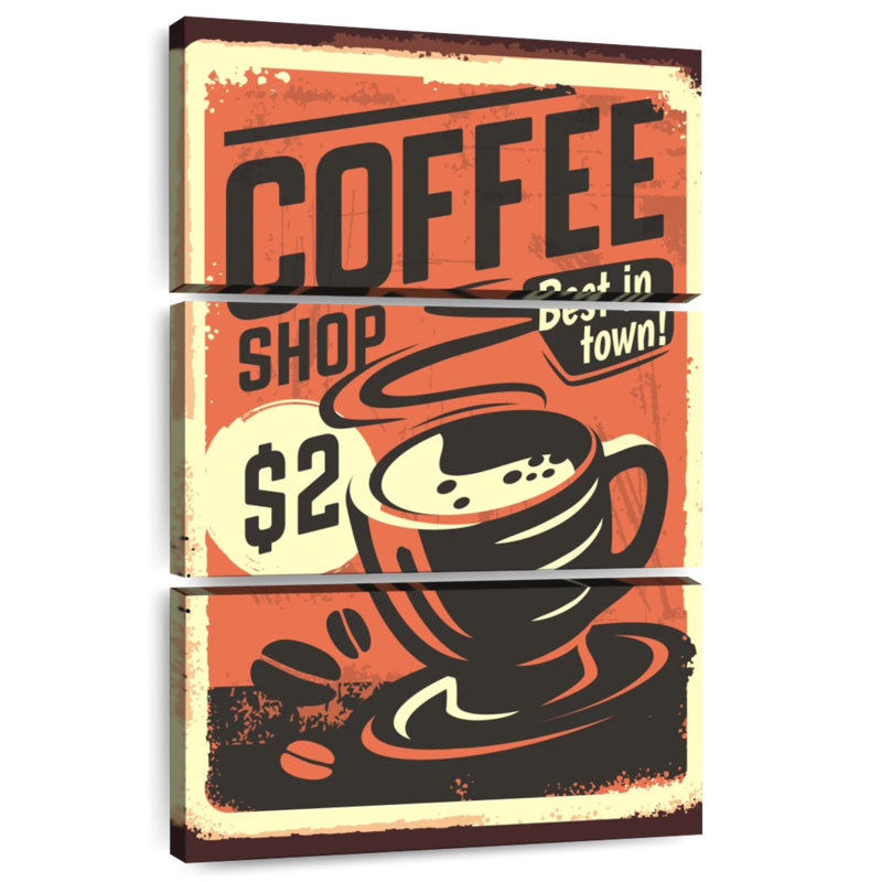 Kema Vintage Coffee Promo Poster, 65" H x 42" W