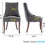 Chaise de salle à manger rembourrée Belice-968123626