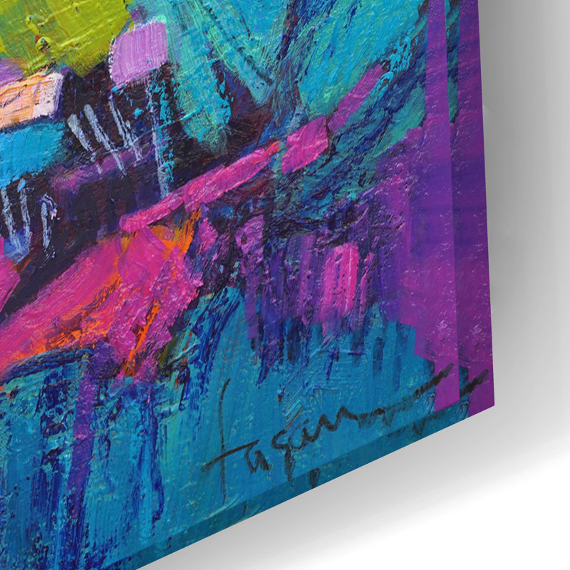  «Mountain Dream» par Dorothy Fagan, art mural en verre acrylique, H 16 po x l 24 po