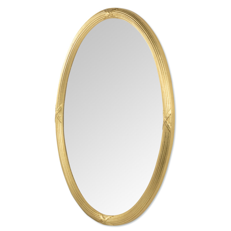 Clymer Oval Wall Mirror, Gold