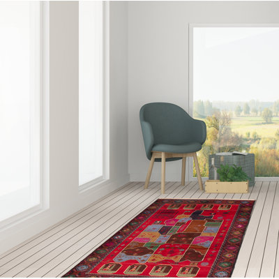 Kainyn One-of-a-Kind 3'8" X 6'2" 2000s Wool Area Rug in Red