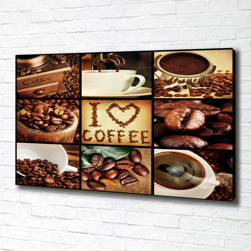 Coffee Collage - Wrapped Canvas Print