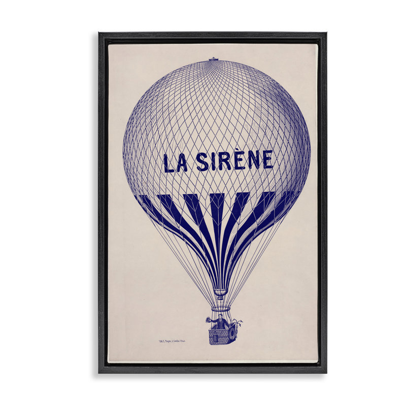 Art mural rétro sur toile flottante encadrée, design par Marcus Jules, H 25 po x l 17 po, Cadre flottant noir de jais