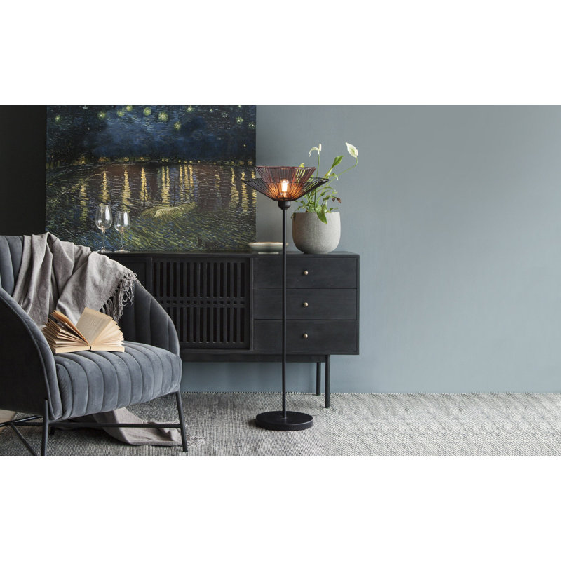 Lampe sur pied Klimt Boho, Noir