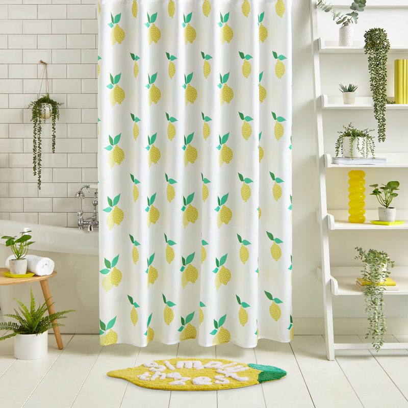 Lemon Zest Shaped Bath Mat