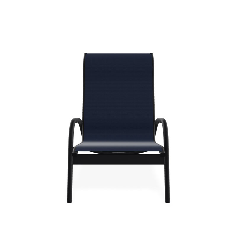 Beach Chair, Navy 13D Sunbrella®, Textured Black