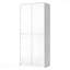 Grand garde-manger de style campagnard de 72 po - 8 tablettes à porte, conception courbée, 3 tablettes réglables, tiroir caché, blanc-1869622212