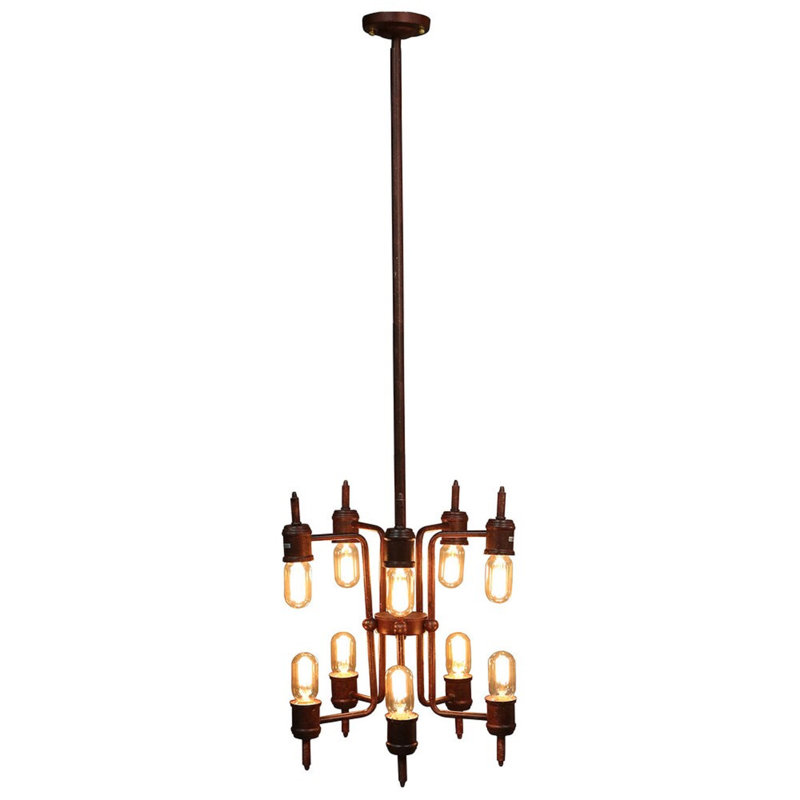 Lustre 10 lumières façon bougie