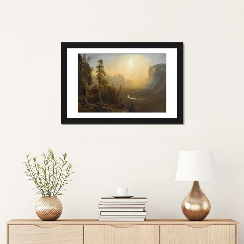 «Yosemite Valley, Glacier Point Trail, c.1873», impression sur toile, H 16 po x l 24 po x P 1 po, Blanc