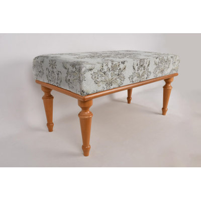 Cotton Upholstered Bench