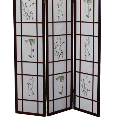 70 po de hauteur cerise - 3 paravents en cerisier pliant pour la décoration intérieure