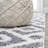 Scituate Retro Trellis High-Low Cream/Gray Rug-454132046