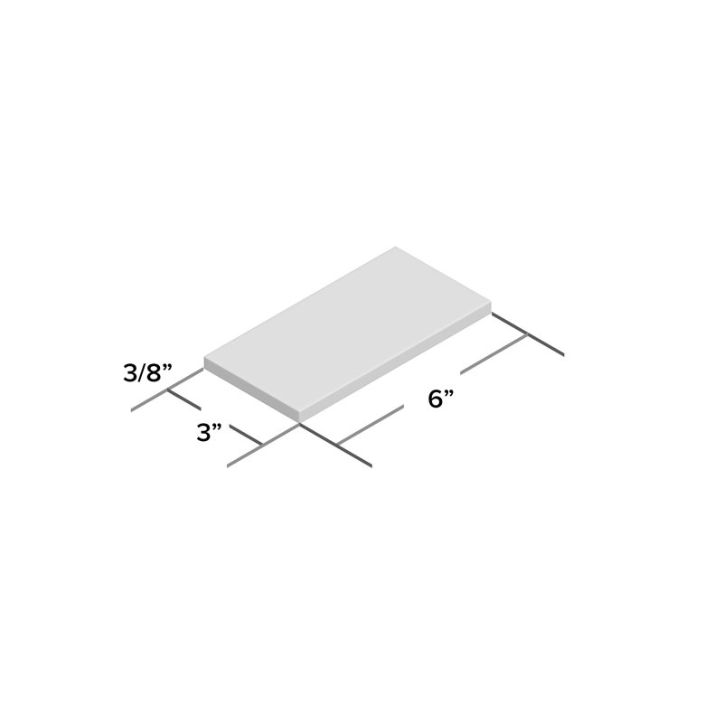 Classico Carrara 3" x 6" Ceramic Stone Look Subway Wall Tile