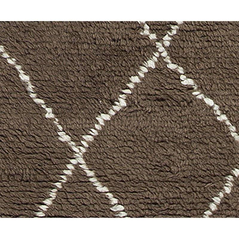 Tapis brun de haute qualité noué à la main