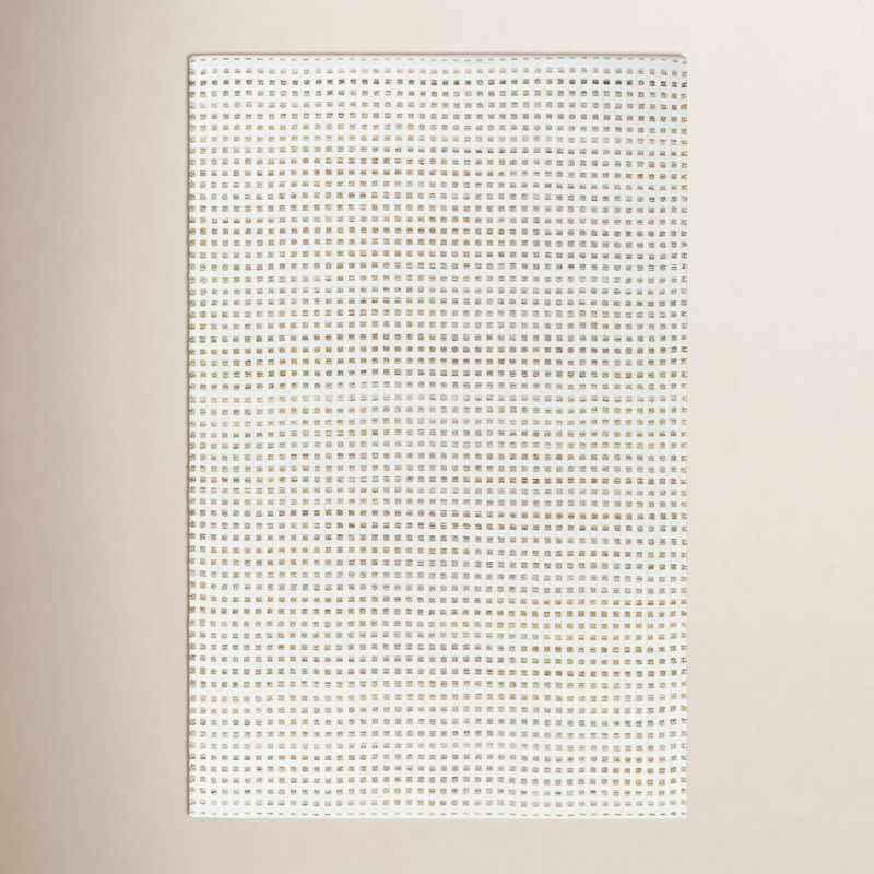 Geometric Area Rug, Rectangle 5' x 7'6", Beige
