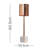 Minni 60.3Cm Copper/White Buffet Table Lamp