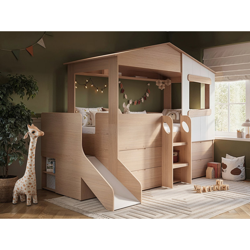 Single (3') Kids Bed, Oak