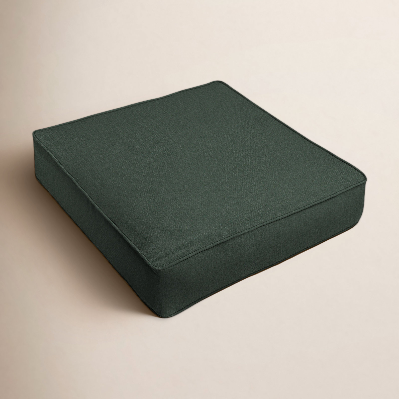 Davana Outdoor Lounge Chair Cushion, Dark Green, 23.50" W x 23" D