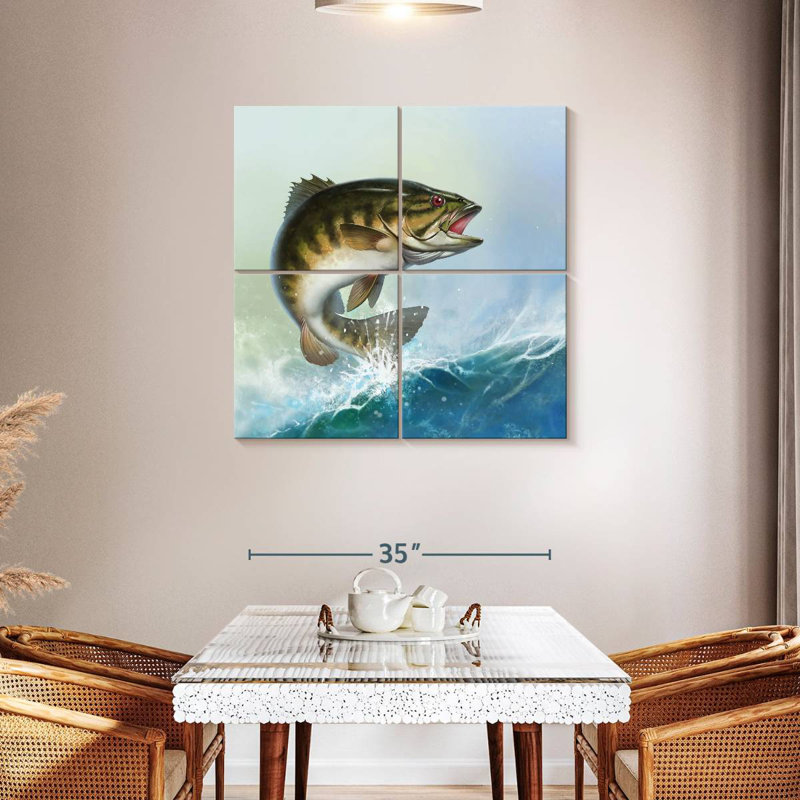 Brampt Bass, 38" H x 38" W