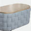 Table basse en tricot vert clair