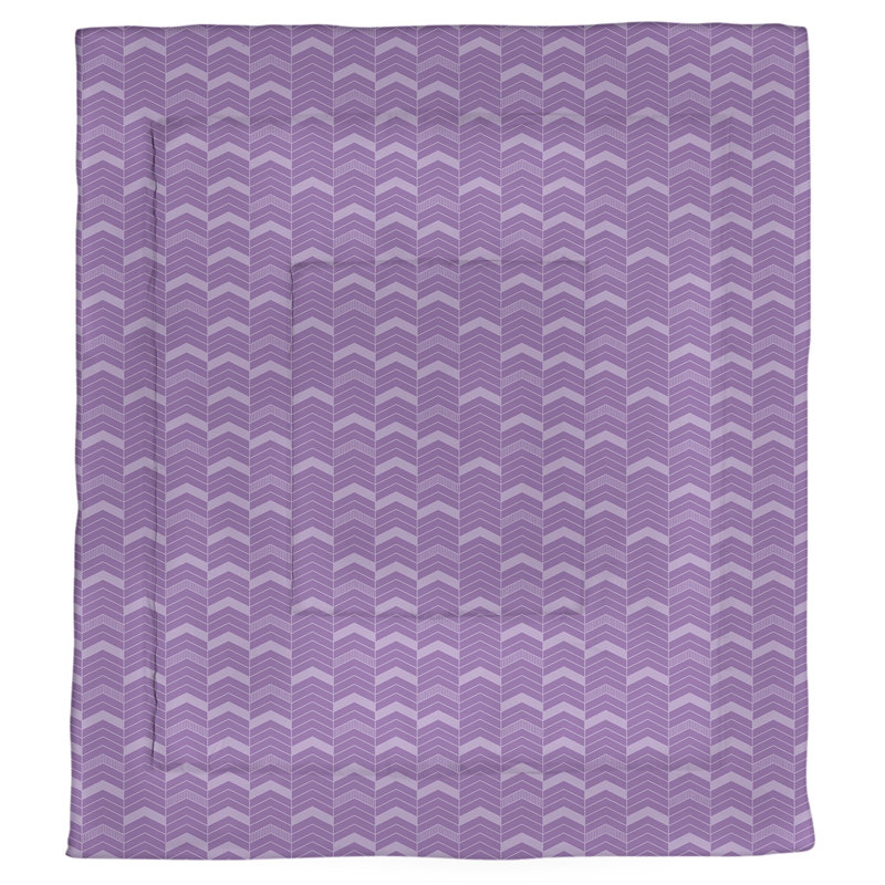 Édredon réversible en microfibre Rhonda Cheval, Édredon simple TG, Violet