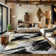 Galaxy Series Abrstract Black/Gray/Ivory/Beige Area Rug