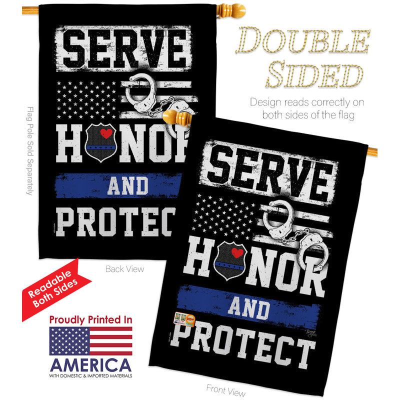 Double Sided 40'' H x 28'' W Polyester House Flag