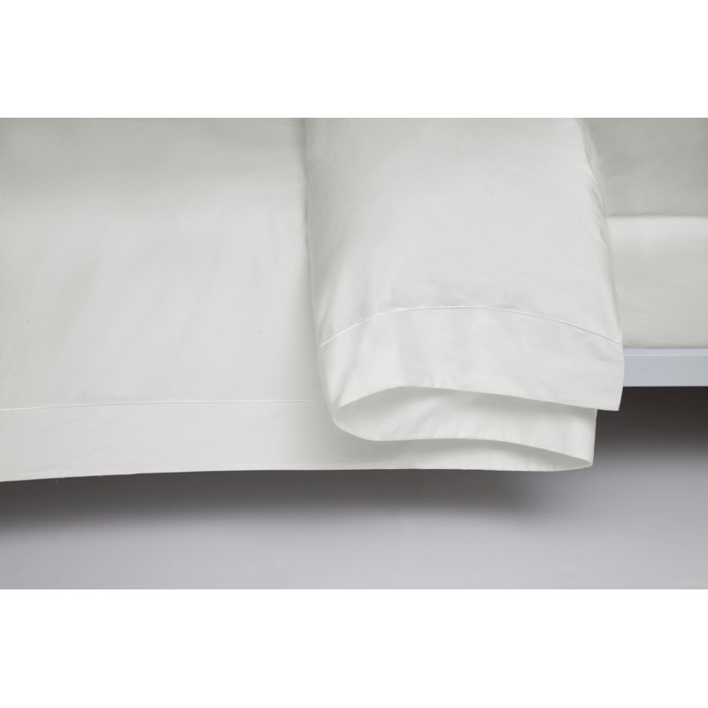 Cotton Solid Colour Duvet Cover Set with Pillowcases Included, Super King Duvet Cover + 2 Standard Pillowcases, Ivory