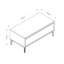 Table basse moderne noire de 35,4 po x 15,7 po x 15,7 po | 100% panneau de particules enduit de mélamine, épaisseur: 0,7 pouce | Conception élégante et durable pour le salon, parfaite pour la décoration intérieure et le divertissement