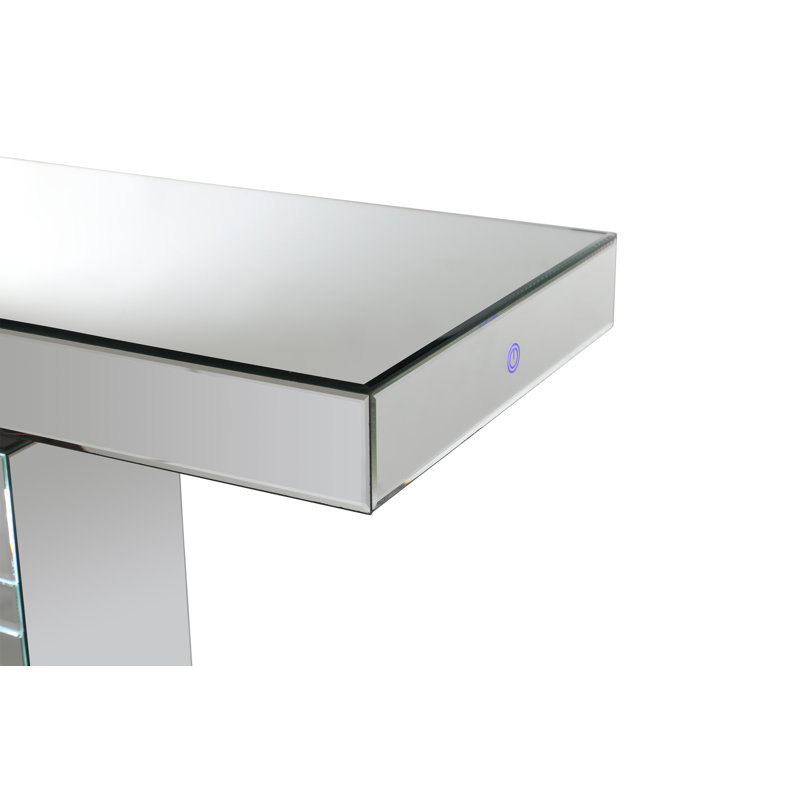 Carig 47'' Glass Top Console Table