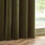Heavy Chenille Room Darkening Eyelet Curtains-91668131-91668116