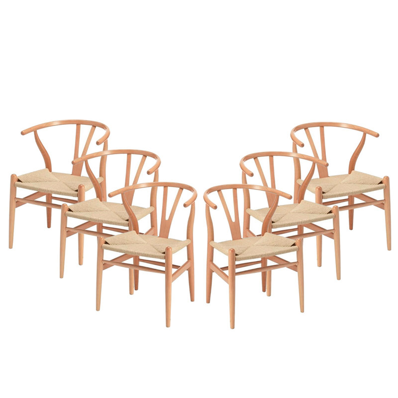 Ensemble de chaises Rustica 6, 6, Naturel
