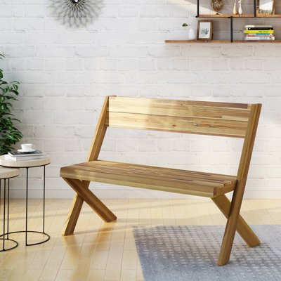 Banc en bois d'acacia