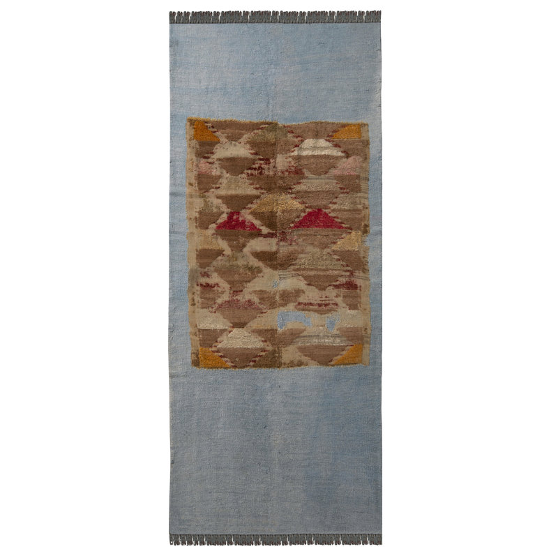 One-of-a-Kind 4'2" X 9'4" Hand Knotted Area Rug