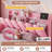 Full-Size Upholstered Led Princess Bed Frame With Storage Drawers, Hidden Storage, Safety Rails, Charging Station, Heavy-Duty Metal Stand, Pink-1230876599-1230876600