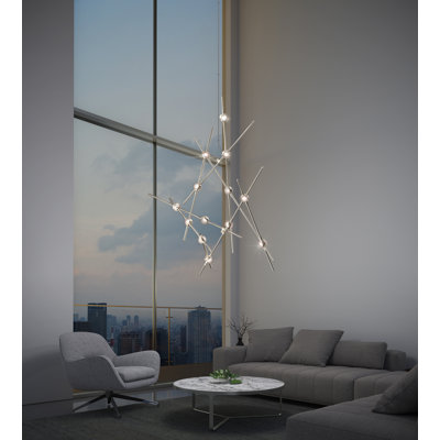 Constellation 25.75" 13-Light Dimmable Integrated LED Sputnik Pendant
