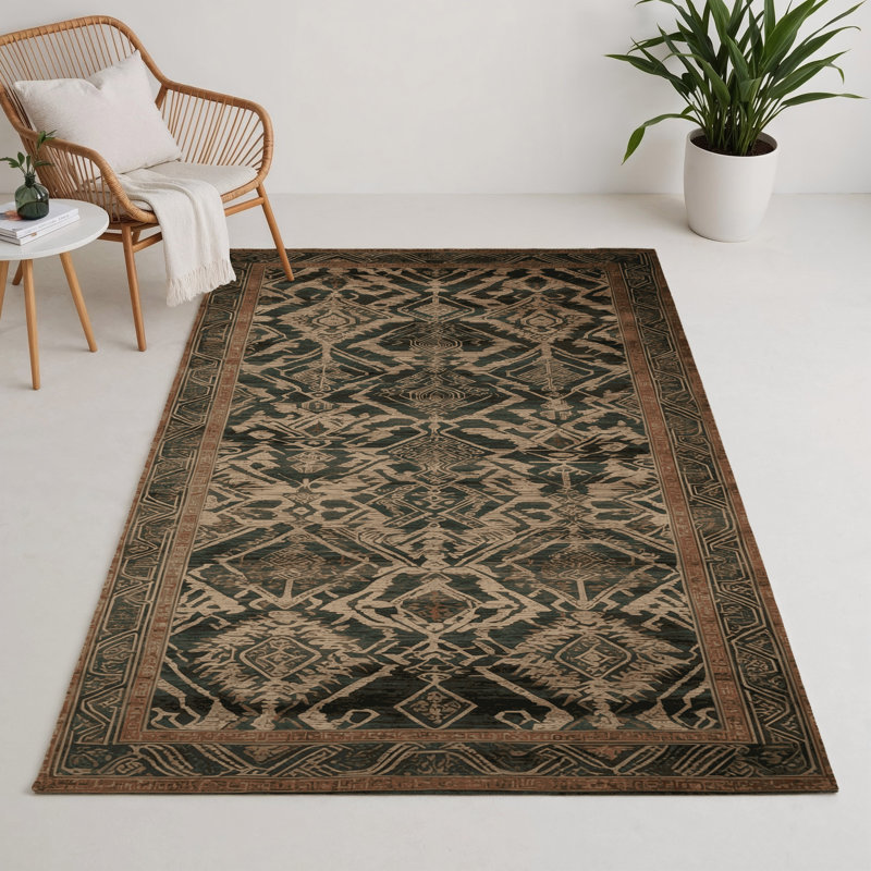 Tapis intérieur et extérieur ArtDeco, Rectangle 9 pi x 12 pi