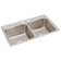 Lustertone 37" L x 22" W Double Basin Drop-In Kitchen Sink