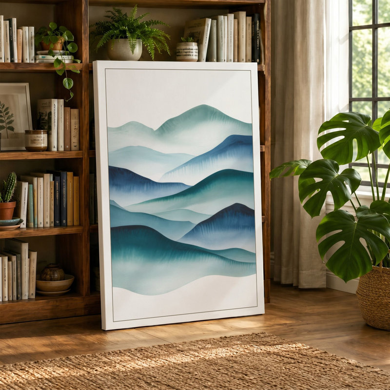 Print, 24x16 - 61.0 x 40.6 cm, Teal Border