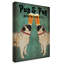 «Pug and Pug Brewing», reproduction d'impression sur toile tendue-31877495